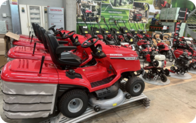 Giardinaggio: trattorini e tosaerba Honda e Kubota